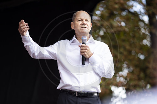 Olaf Scholz im Wahlkampf