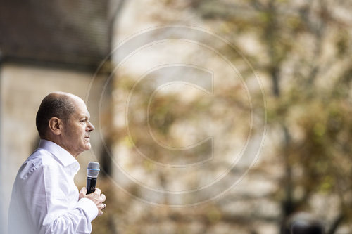 Olaf Scholz im Wahlkampf