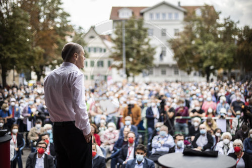 Olaf Scholz im Wahlkampf