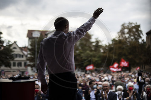 Olaf Scholz im Wahlkampf