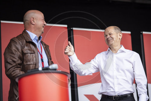 Olaf Scholz im Wahlkampf