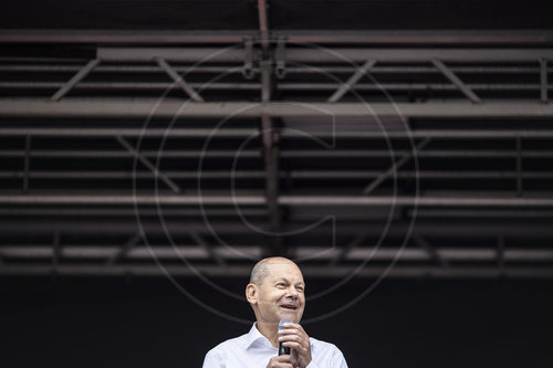 Olaf Scholz im Wahlkampf