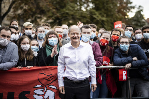 Olaf Scholz im Wahlkampf