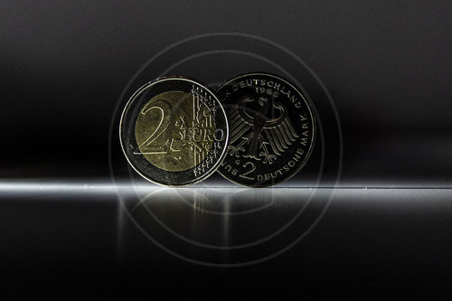 Euro und Deutsche Mark