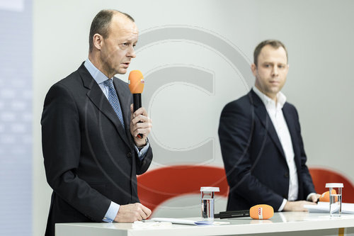 Pressekonzerenz zur Wahl des CDU-Vorsitzenden