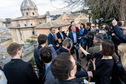 Bundesfinanzminister Christian Lindner zu bilateralen Gespraechen in Rom