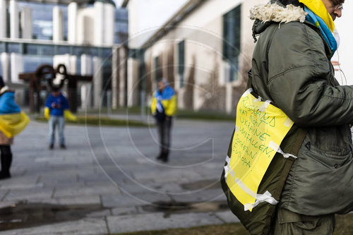 Demonstration fuer die Ukraine