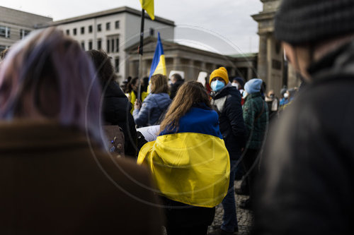 Demonstration fuer die Ukraine