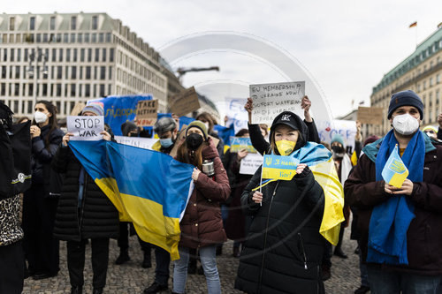 Demonstration fuer die Ukraine