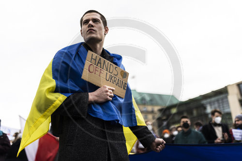 Demonstration fuer die Ukraine