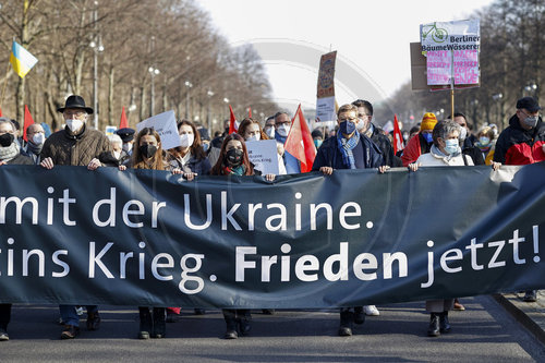 Demo gegen den Einmarsch Russlands in die Ukraine