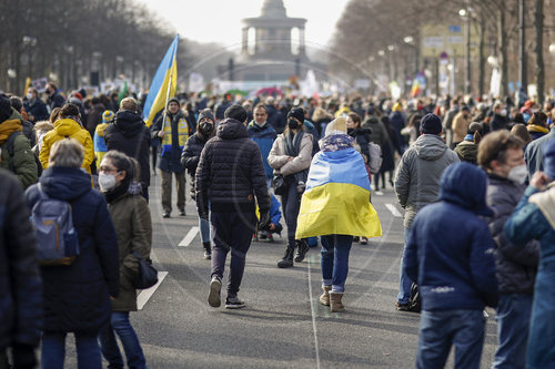 Demo gegen den Einmarsch Russlands in die Ukraine