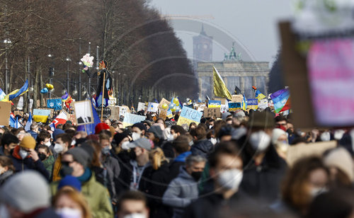 Demo gegen den Einmarsch Russlands in die Ukraine