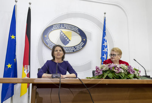 Bundesaussenministerin Baerbock in Sarajewo