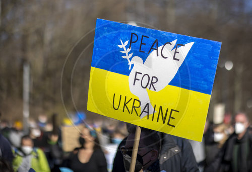 Demo gegen den Krieg Russlands in der Ukraine