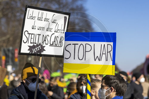 Demo gegen den Krieg Russlands in der Ukraine