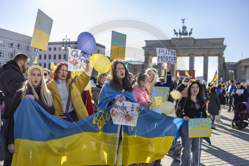 Demo gegen den Krieg Russlands in der Ukraine