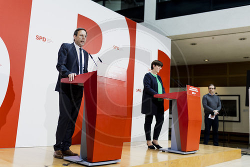 Pressekonferenz nach SPD-Vorstandsklausur