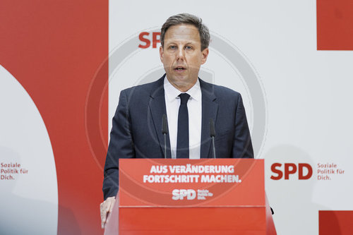 Pressekonferenz nach SPD-Vorstandsklausur