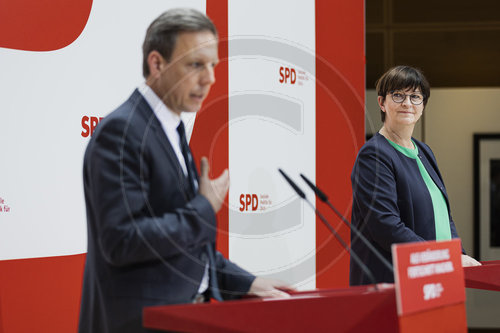 Pressekonferenz nach SPD-Vorstandsklausur