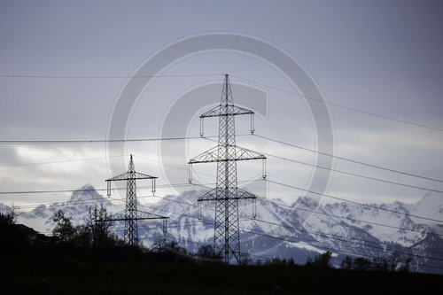 Strom in den Alpen