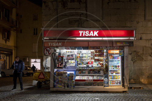 TISAK Verkaufsstelle in Split