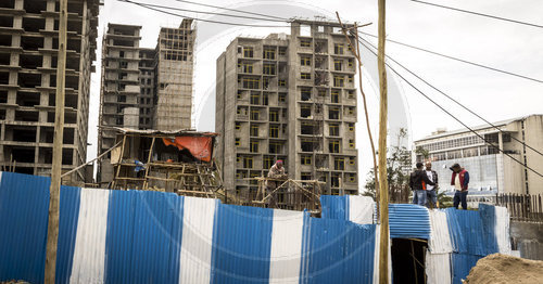 Strassenszene in Addis Abeba