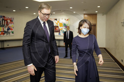 BMin Baerbock trifft SRB StP Vucic