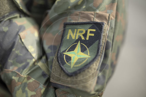 NRF Abzeichen auf einer Uniform