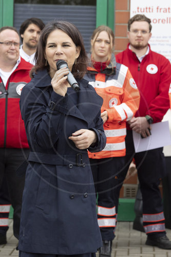 Annalena Baerbock (Buendnis 90/Die Gruenen), Bundesaussenministerin, in Vogelsang