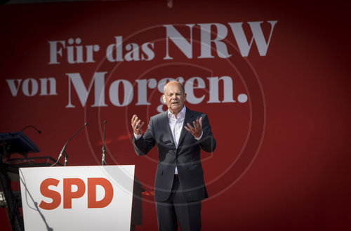 Scholz bei Wahlkampfabschluss NRW