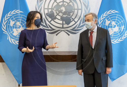 BMin Baerbock bei den VN in New York.