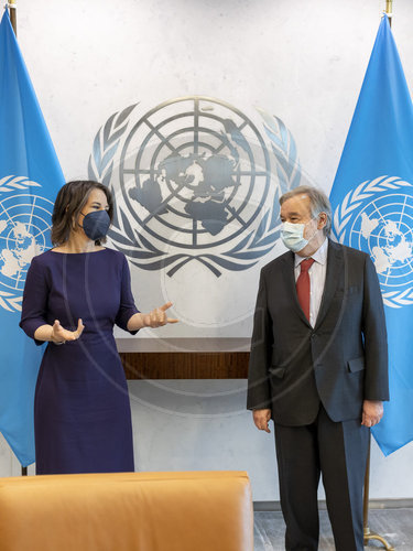 BMin Baerbock bei den VN in New York.