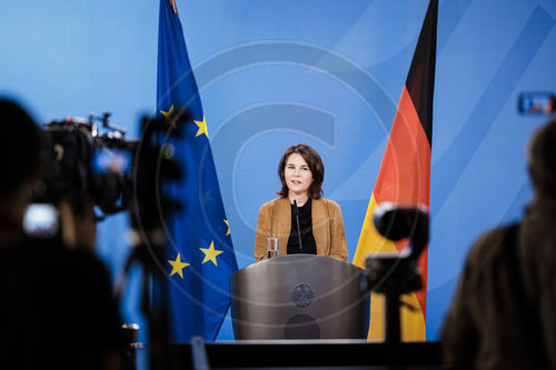 Annalena Baerbock bei Pressekonferenz