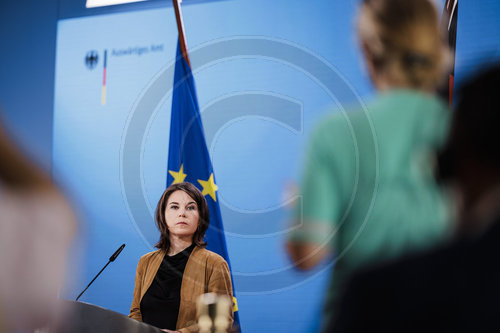 Annalena Baerbock bei Pressekonferenz