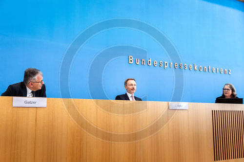 Bundesfinanzminister Christian Lindner in der BPK Vorstellung Entwurf Bundeshaushalt 2023