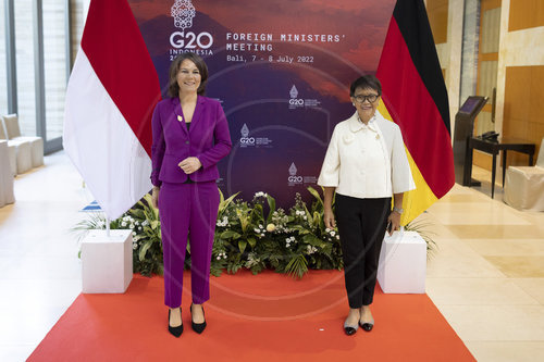 BMin Baerbock bei G20 auf Bali