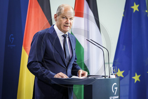 Olaf Scholz empfaengt Mahmud Abbas