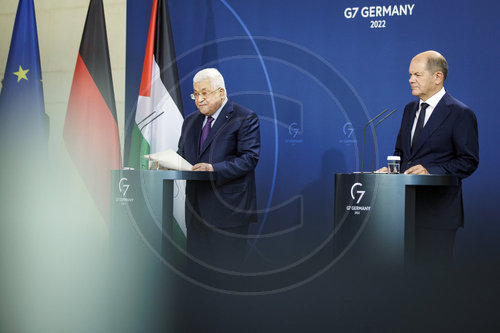 Olaf Scholz empfaengt Mahmud Abbas