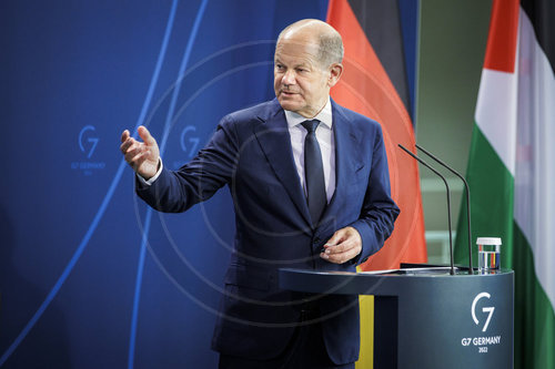 Olaf Scholz empfaengt Mahmud Abbas