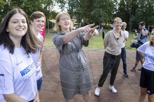 Bundesfamilienministerin Lisa Paus in Teutschenthal