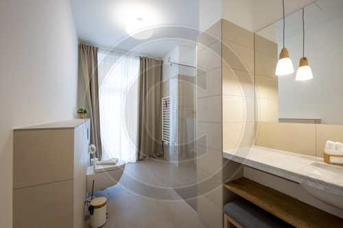 Badezimmer in einem Luxus Apartment in Berlin