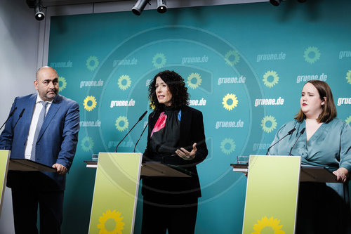 Pressekonferenz von Buendnis 90/Die Gruenen