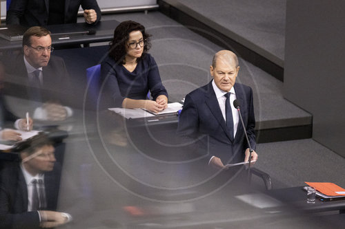Olaf Scholz (SPD), Bundeskanzler, bei Regierungsbefragung