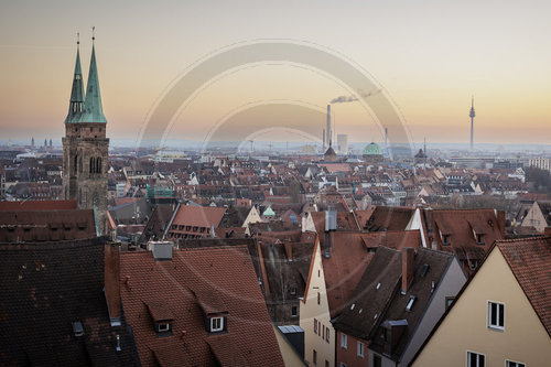 Sonnenuntergang in Nuernberg