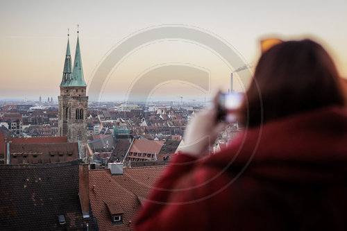 Sonnenuntergang in Nuernberg