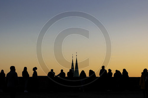 Sonnenuntergang in Nuernberg