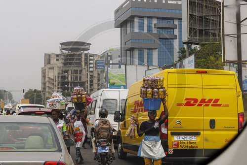 DHL in Afrika, Ghana, Accra.