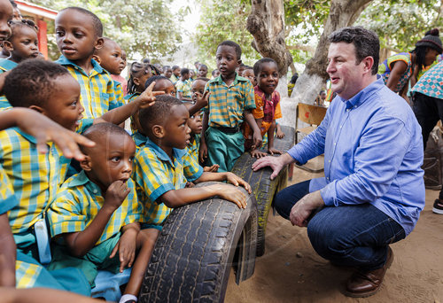 Hubertus Heil (SPD), Bundesminister fuer Arbeit und Soziales, in Ghana