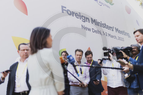 Aussenministerin Baerbock bei G20 in Neu-Dehli
